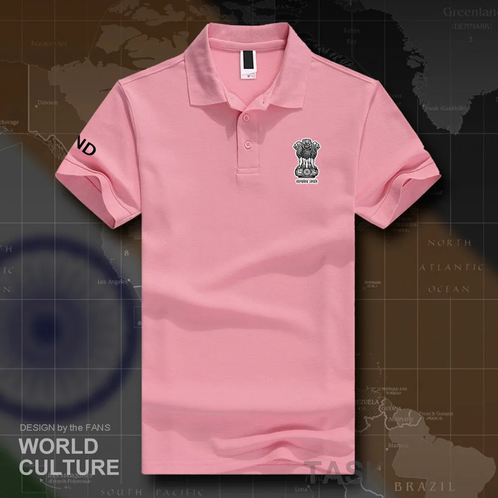 Индийская индийская мужская рубашка поло с коротким рукавом, белые брендовые рубашки с принтом для страны, хлопок, новая коллекция 20