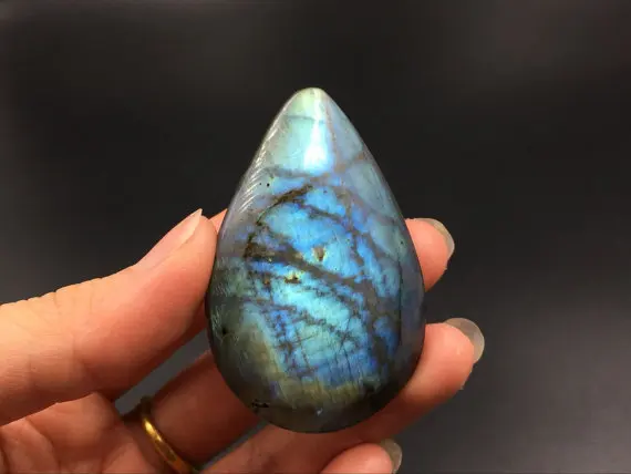 

HIGH Quality Labradorite Teardrop Cabochon For Wire Wrapping Green Gold Flashy Laradorite Crystal Gemstone Specimen Healing Medi