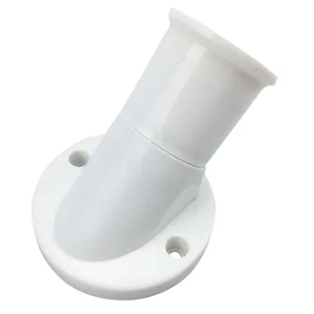 

E27 Easy Install Lighting Fixture Adapter Oblique Light Bulb Base Screw Lamp Holder Converter Heat Resistant Plastic