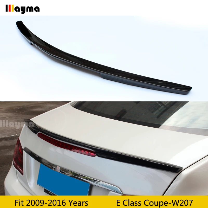 AMG стиль углеродного волокна спойлер заднего крыла для Benz E class coupe E260 E320 E400 W207 2009- год задний автомобильный спойлер