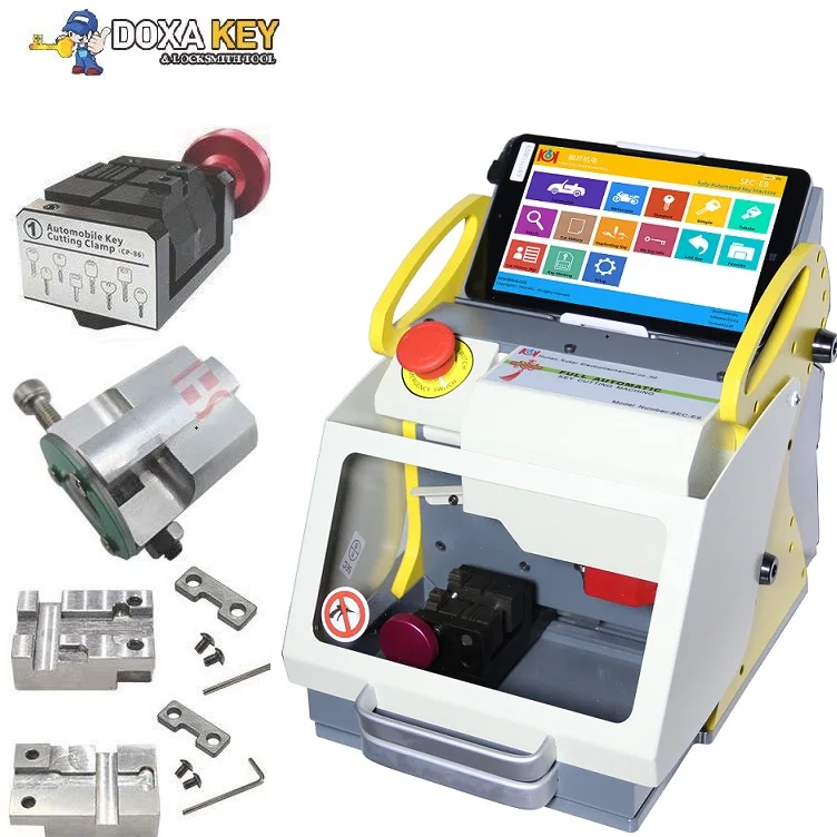 

Hot Sale ! Automatic Key Cutting Machine SEC E9 Portable Key Copying Machine Key Duplicating Machine With 4 Clamps 2018 New