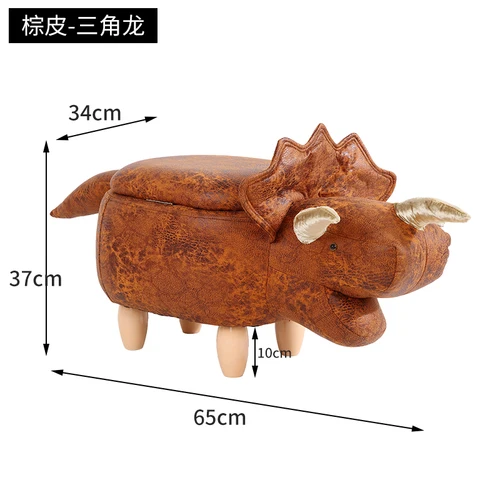 Креативная мультяшная табуретка для животных, детский диван, современный простой домашний деревянный декоративный стул, креативная мебель, скамейка для хранения - Цвет: J