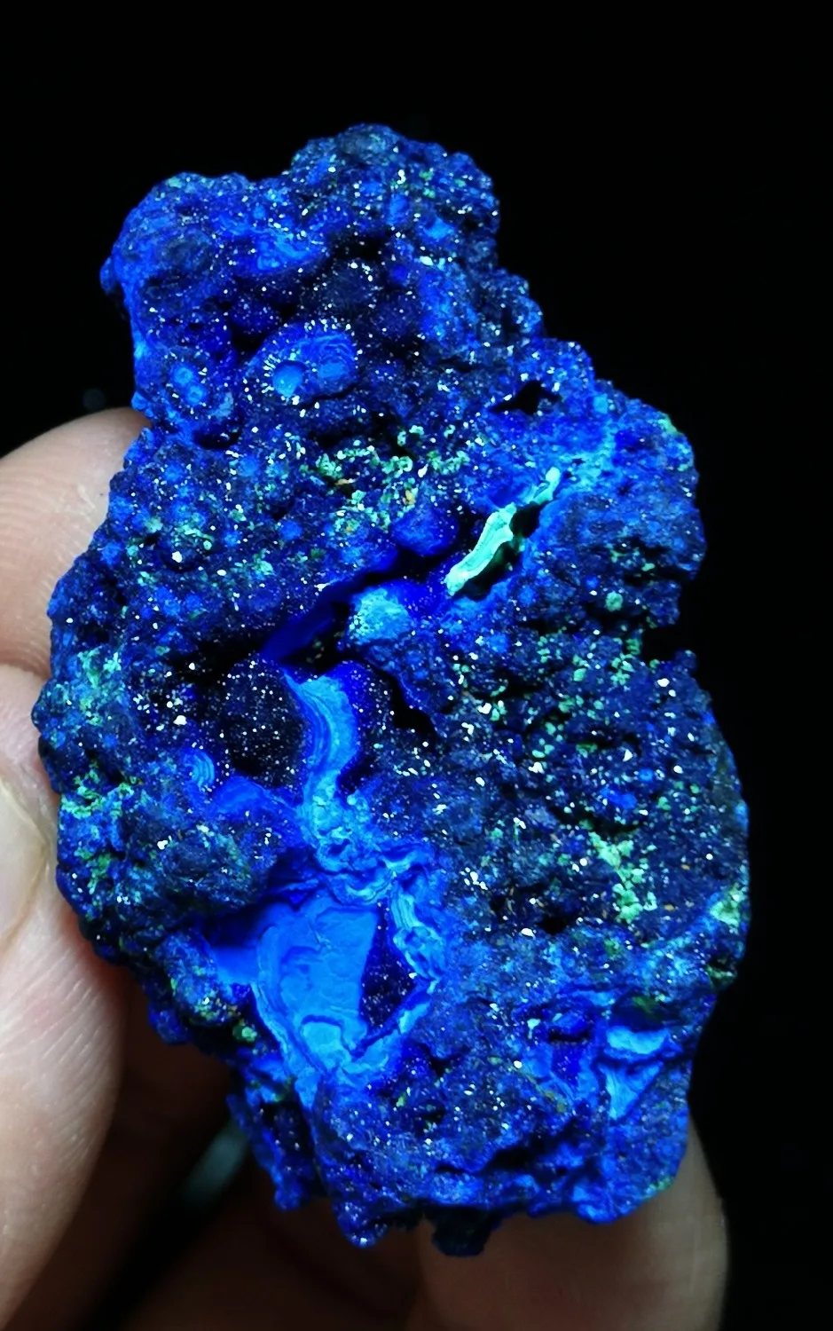 24 г натуральный драгоценный камень качество блестящий Азурит минеральный