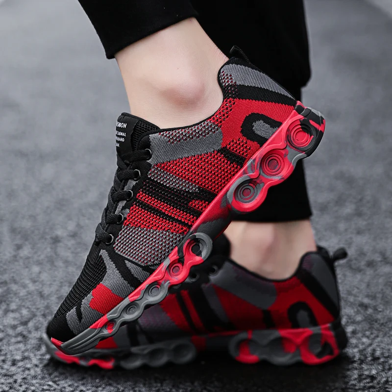 

Men Mesh Casual Shoes Tenis Masculino Adulto Breathable Spring Autumn Lace-Up Comfortable Fashion Lightweight Trainers 5