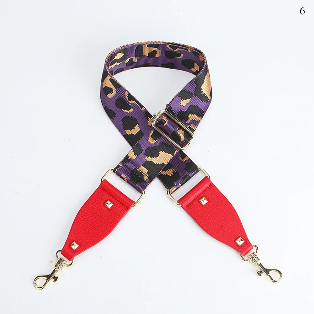 

2019 New Leopard Print Strap Accessories Belt Wide Shoulder Bag Strap Handbag Part Adjustable purse handle Belt