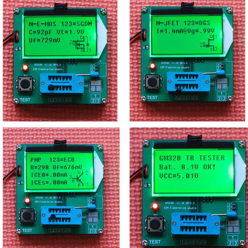 

GM328 12864 LCD Digital Combo LCR ESR Meter Transistor Tester meter Diode Triode Inductor Capacitor METER