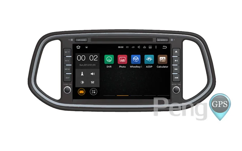 Top Octa Core 2 Din Stereo Android 8.0 Car CD DVD Play GPS Navigation Radio for KIA KX3 2014 2015 2016 2017 Autoradio Headunit WIFI 6