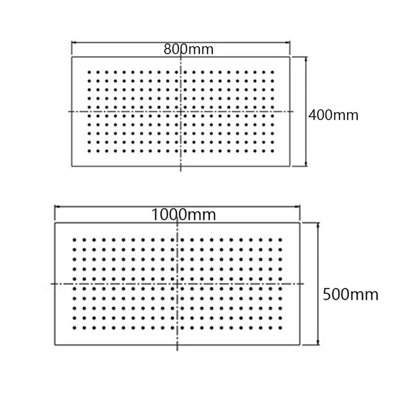 Big Rainfall LED Showerheads  60*80CM Water Temperature Control Bathroom Showers Polished Shower Head With Shower Arms 304 SUS