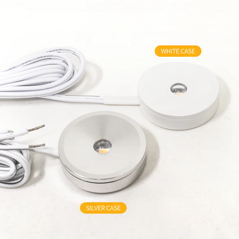 US $4.91 Showcase Spotlight LED Mini Spotlight UltraThin Cabinet Light DC12V Surface Mounted Jewelry Display Focusing Panel Small Light