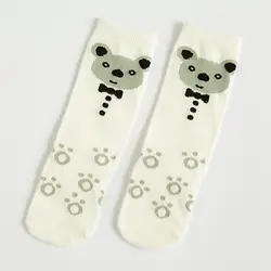 2018 мультфильм Симпатичные Детские носочки Медведь животных Хлопковые носки для малышей до колена длинные гетры милые носки для мальчиков