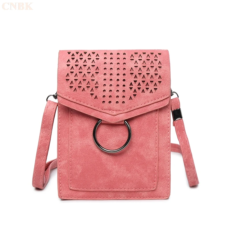 

Hollow phone bag hollow mini bag hand female 2018 new trend wild single shoulder Messenger bag fashion mobile