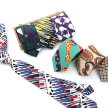 Брендовые новые мужские галстуки с геометрическим вырезом повседневные Полиэстеровые 7 см тонкий галстук богемные стильные галстуки для подарков аксессуары