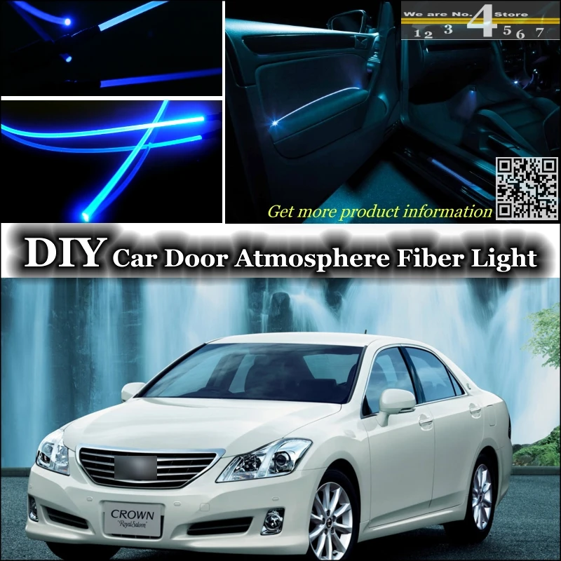 Us 26 91 21 Off Interior Ambient Light Tuning Atmosphere Fiber Optic Band Lights For Toyota Crown Majesta Inside Door Panel Illumination Refit In