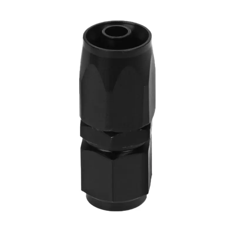 

4Pcs AN-6 Black AN6 0 degrees Celsius Fuel Oil Gas Line Hose End Fitting Adapter
