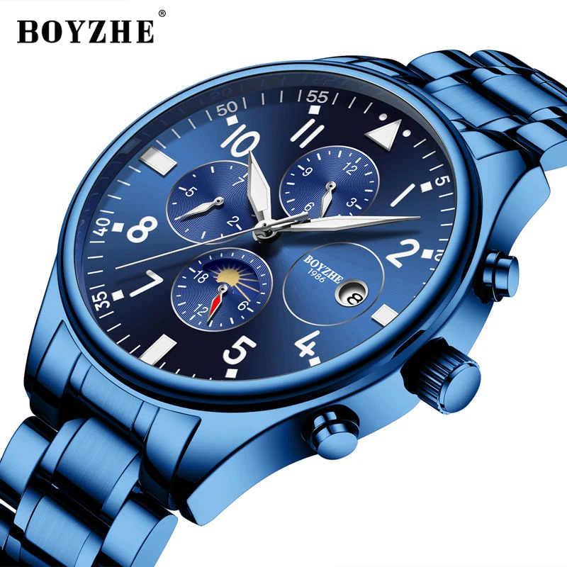 BOYZHE Automatic Mechanical Watch New Top Luxury Brand Men Watch Design Sport Watch Waterproof Stainless Steel Reloj Hombre BOYZHE Automatic Mechanical Watch New Top Luxury Brand Men Watch Design Sport Watch Waterproof Stainless Steel Reloj Hombre