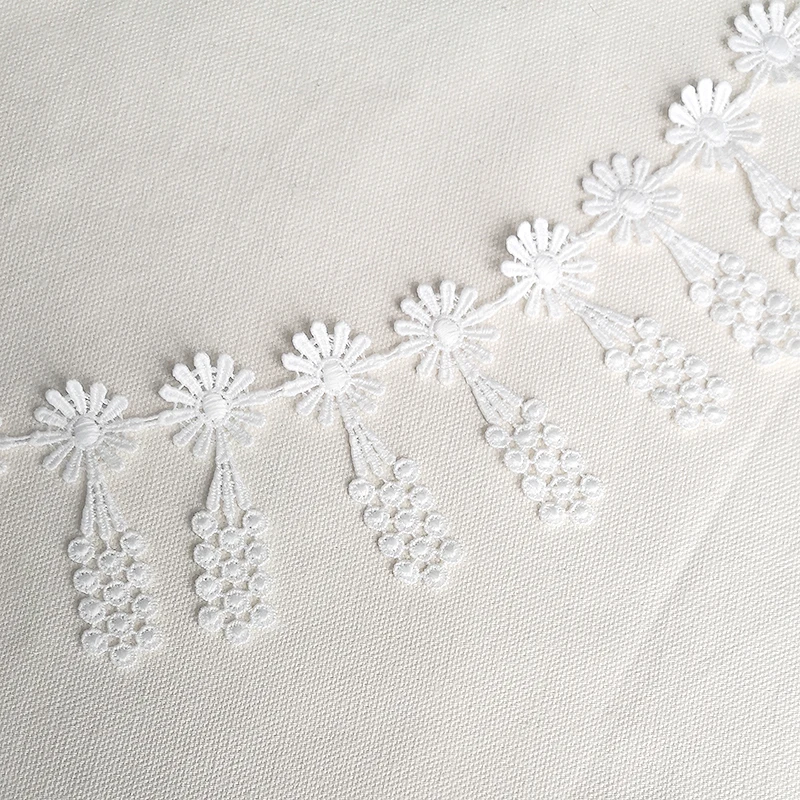 

19Yards 7cm Embroidery Lace Ribbon Necklace Material DIY Patchwork Dress Garment Needlework Sewing Accessories 104