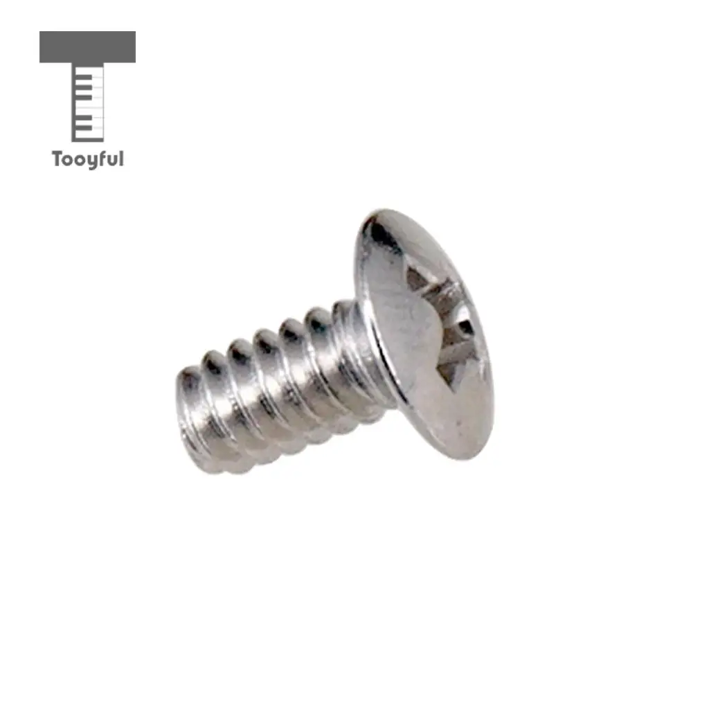 Tooyful 10PCS 5 Way 3 Way Guitar Switch Fixed Screws Nuts Guitar Replacement Black