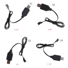 3,6 V 4,8 V 6V 7,2 V черный USB Зарядное устройство кабель адаптера для звездного неба тачскрин Сенсорная панель беспилотный вертолет