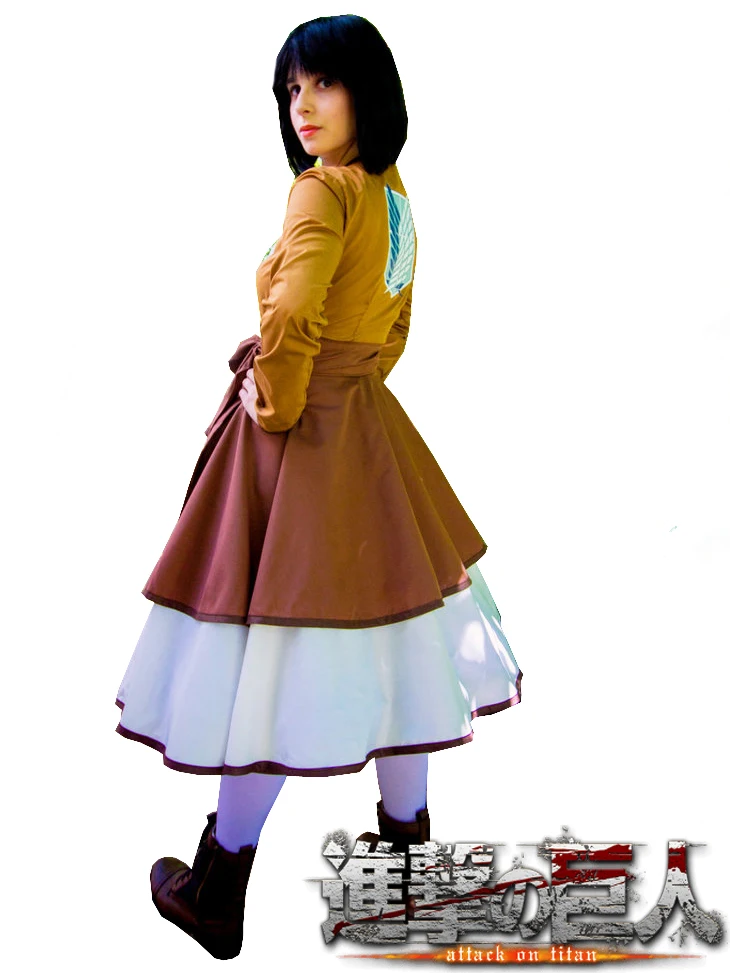 

Free Shipping Attack on Titan The Recon Corps Wings of Freedom Lolita Kimono Dress Anime Cosplay Costume