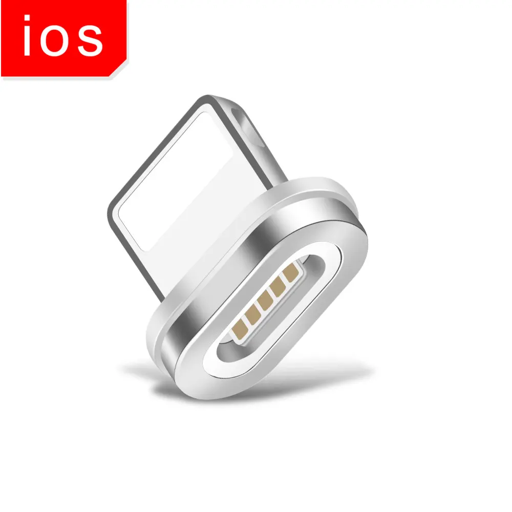 Олаф 3A магнитное освещение Micro usb type C кабель быстрое зарядное устройство для Iphone 6 7 8 Plus X XR XS Max для Redmi note 7 для samsung S9 - Цвет: Only Plug