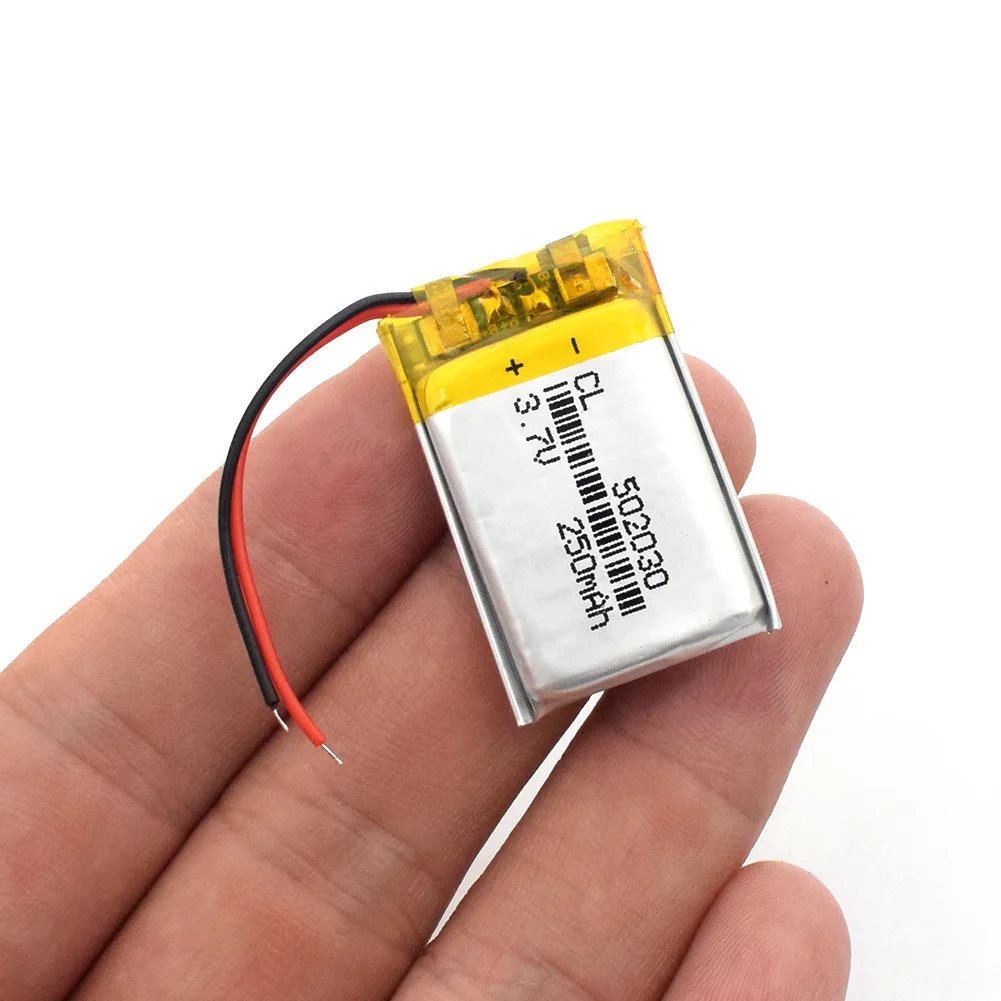 

502030 Li-Po Rechargeable lithium battery 3.7v 250MAH small speakers point reading pen mp3 Bluetooth cell batteries