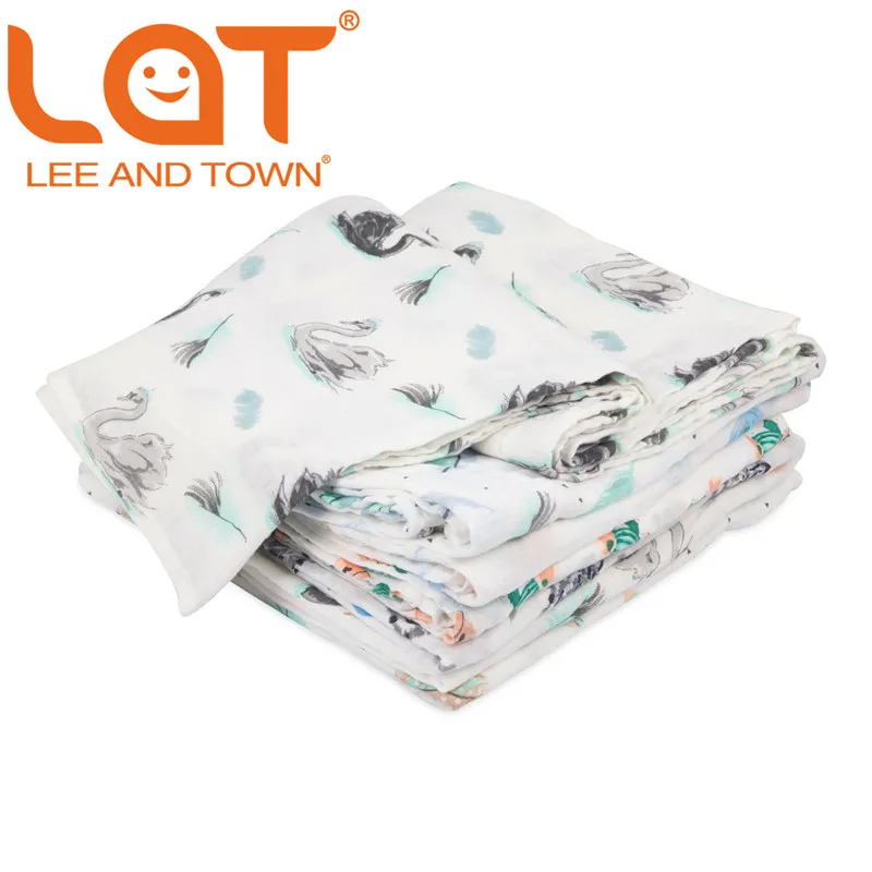 

Muslin 100% Cotton Baby Swaddles Soft Newborn Blankets Bath Gauze Infant Wrap sleepsack Stroller cover Play Mat 120x120cm