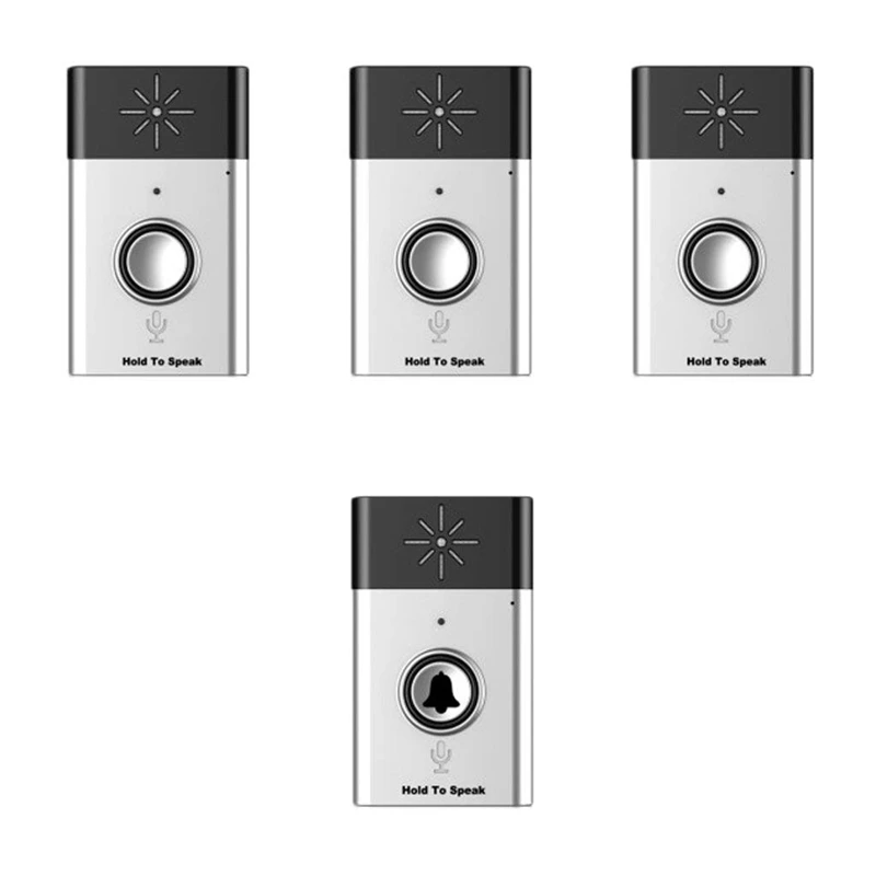 

Intercom Voice Transmitter Doorbell 1 Transmitter + 3 Receiver 200m