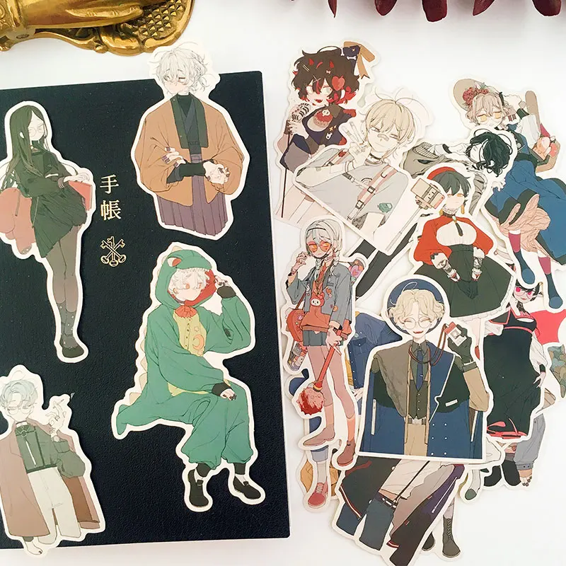 

DIY scrapbooking letter stickers kawaii Lori and Zhengtai daily life series album journal happy planner decorative sticker