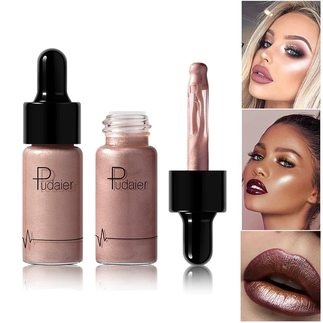 Pudaier Liquid Highlighter Shimmer and Shine Lips Face Bronzer