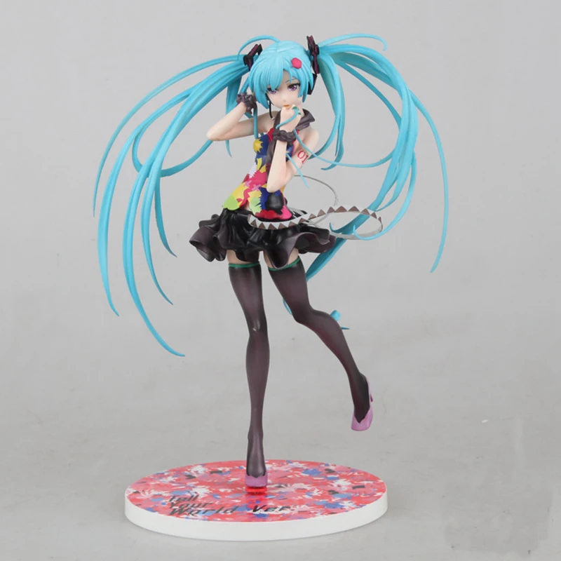 

21cm Miku Racing Action Figures Tell Your World Super Sexy PVC Anime Figures Brinquedos Beauty Model