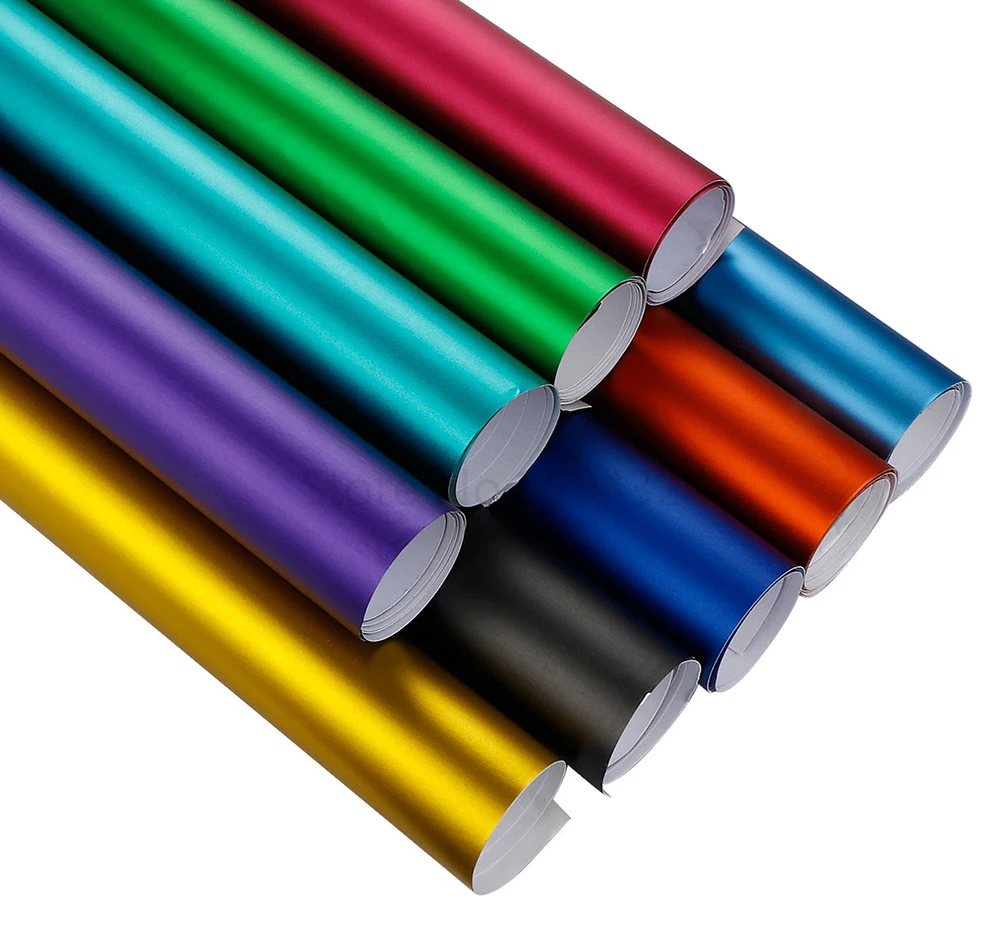 car seat protector 50*200cm Matte Chrome Vinyl Film Car Warp Sticker Decorative PVC Ice Film Sheet Auto Internal External DIY Decal Car Accessories car decals