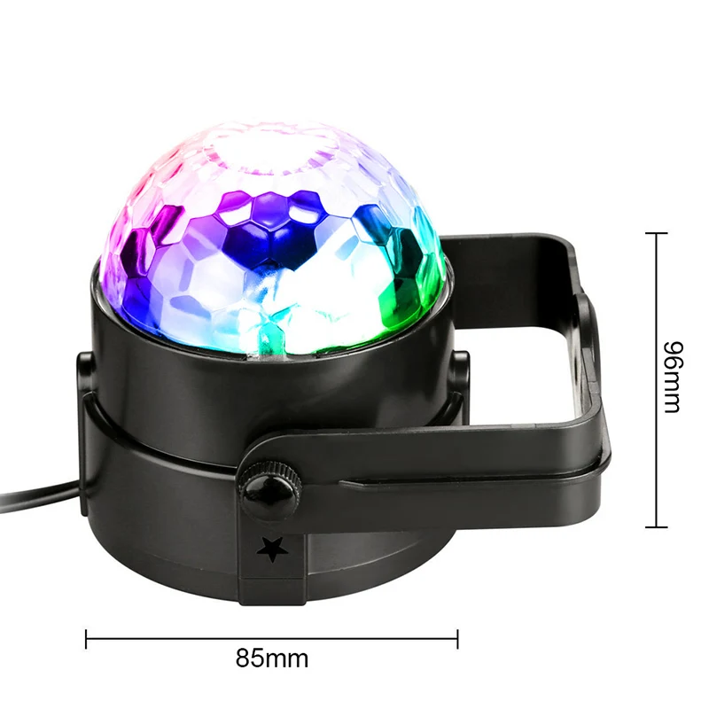 LED Disco Ball Party Lights Dj Disco Ball Stage Light 3W 240V 7 Colors Sound Activated Strobe Stage Lighting Club Strobe Effects