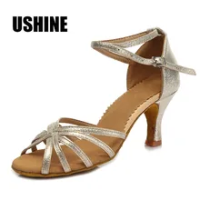 TIEJIAN/туфли для латинских танцев на MF1810-6 каблуке 7 см без узелков женская обувь Zapatos Salsa Mujer Zapatos De Baile Latino Mujer