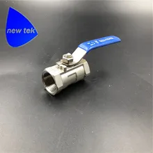 Шаровой клапан из нержавеющей стали 1 шт Тип 1 дюйм NPT стандартный порт для воды, масла и газа(1 дюйм шаровой клапан