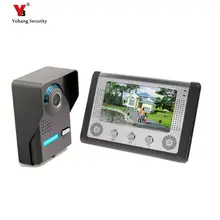 Yobang Security Video Intercom Doorphone 7″ Color TFT LCD Video Door Phone Doorbell Intercom Night Vision Without Radiation