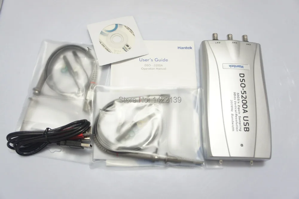 

Hantek DSO 5200A PC Based USB Digital Storage Oscilloscope 250MS/s DSO-5200A