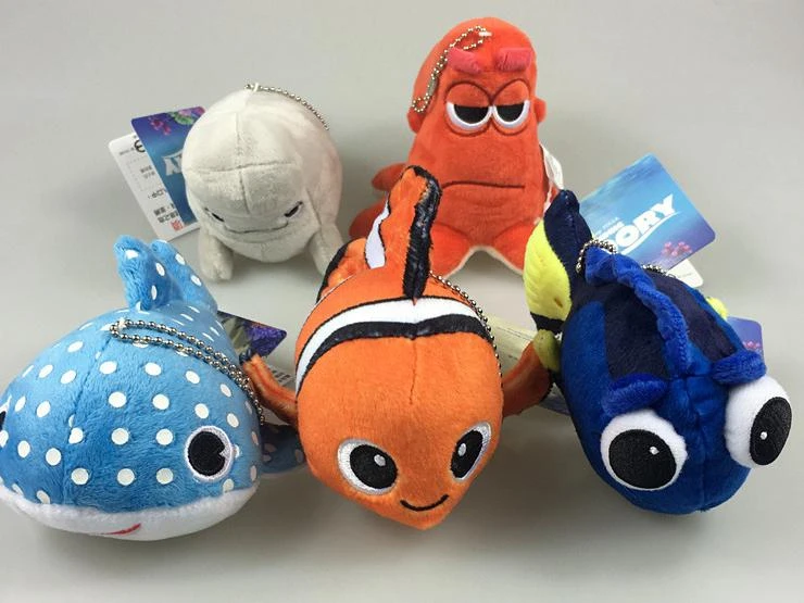 5pcs Set Dory Nemo Pendant Clownfish Dory Fish Bag Accessory Keychain Plush Dolls Stuffed Toys For Baby Kids Birthday Gifts Doll Stuffed Doll Fordory Fish Aliexpress