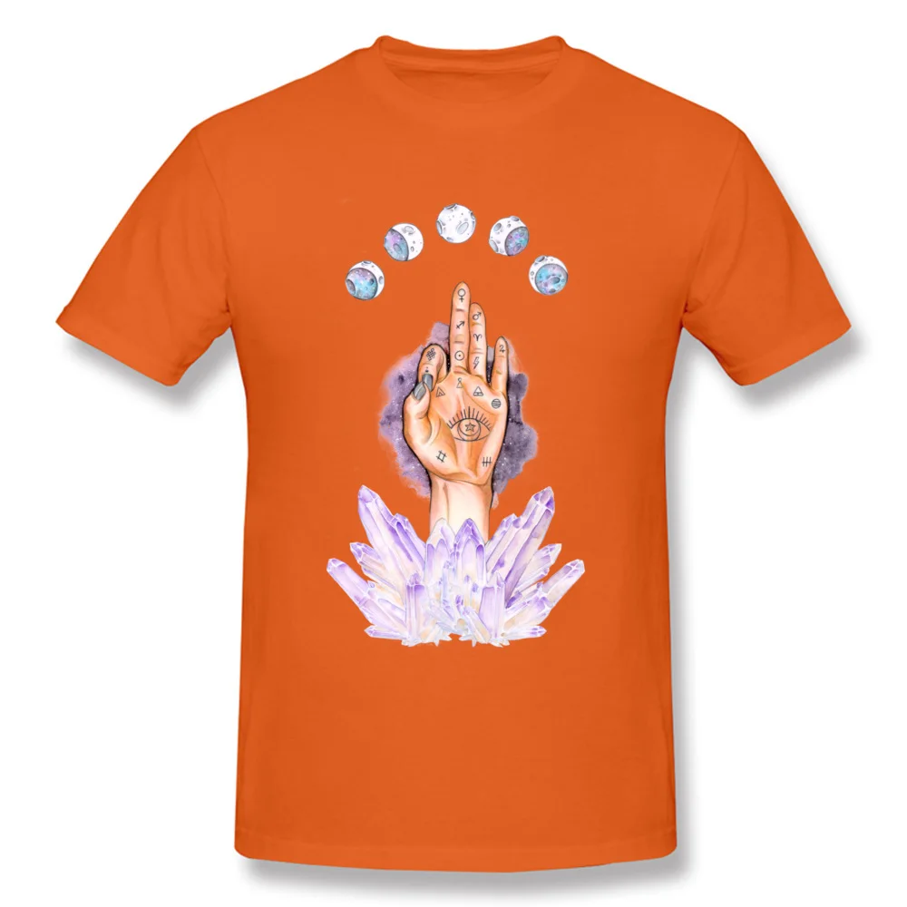 Astral Hand T Shirt 2018 New Fashion Crewneck Crazy Short Sleeve 100% Cotton Men T-shirts Printing T-shirts Drop Shipping Astral Hand orange