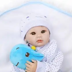 Новый Reborn игрушки 55 см мягкие силиконовые куклы для новорожденных и малышей для детей подарок Bebe жив Новорожденные с Одежда для девочек