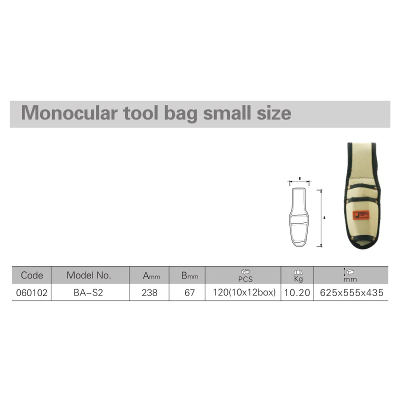 2 pocket small tool bag 1 size