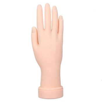 

Flexible Silica gel Right Hand Model Nail Art Practice Training Manicure Tools