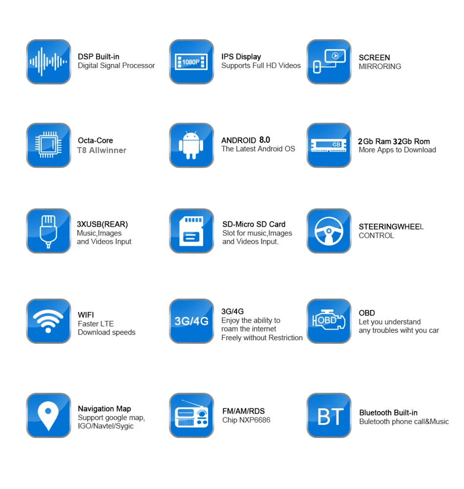 Sale Eunavi Car Multimedia Player DSP Car Radio GPS Android 9.0 2 Din For Audi/TT 2006-2012 Canbus DDR3 2GB OBD2 Bluetooth Wifi DVR 4 Sale Eunavi Car Multimedia Player DSP Car Radio GPS Android 9.0 2 Din For Audi/TT 2006-2012 Canbus DDR3 2GB OBD2 Bluetooth Wifi DVR 4