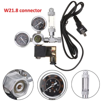 

Fish Tank Aquarium Dual CO2 Control 220V CO2 Regulator Magnetic Solenoid Check Valve Aquarium Bubble Counter W21.8 Pet Supplies