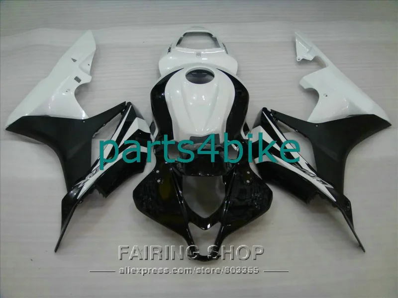 White Fairings For Honda CBR600RR 2007 08 Fairing kit cbr 600 rr 2008 07 Injection molded customize decal here