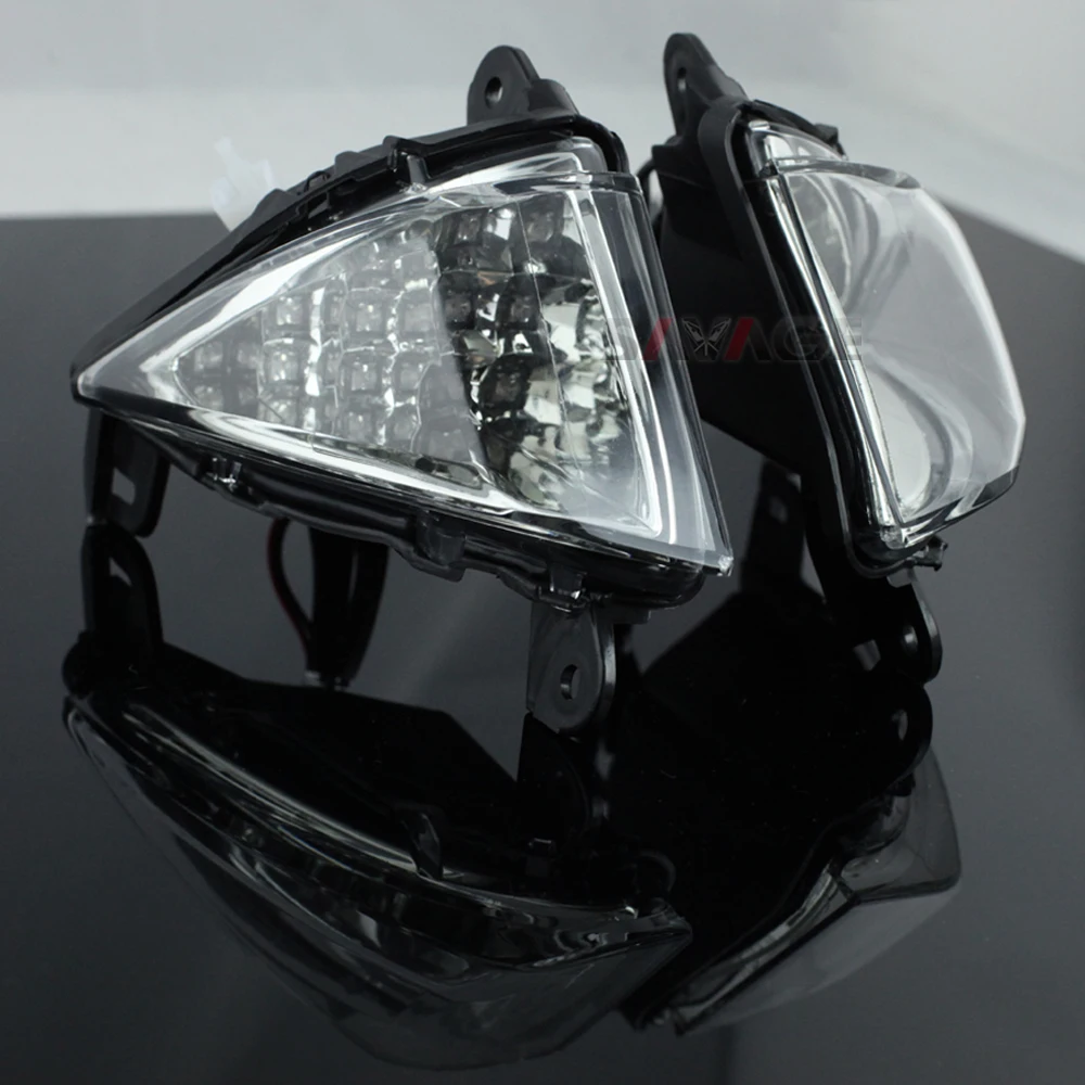 Передний светодиодный индикатор поворота для KAWASAKI ZX6R ZX10R Z750 Z1000 NINJA 650R ER6N ER6F аксессуары для мотоциклов светильник мигалка