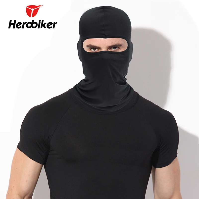 

Motorcycle Face Mask Thermal Synthetic Silk Ultra Thin Summer Cool Ski Face Mask Helmet Balaclava Hat Racing Headwear