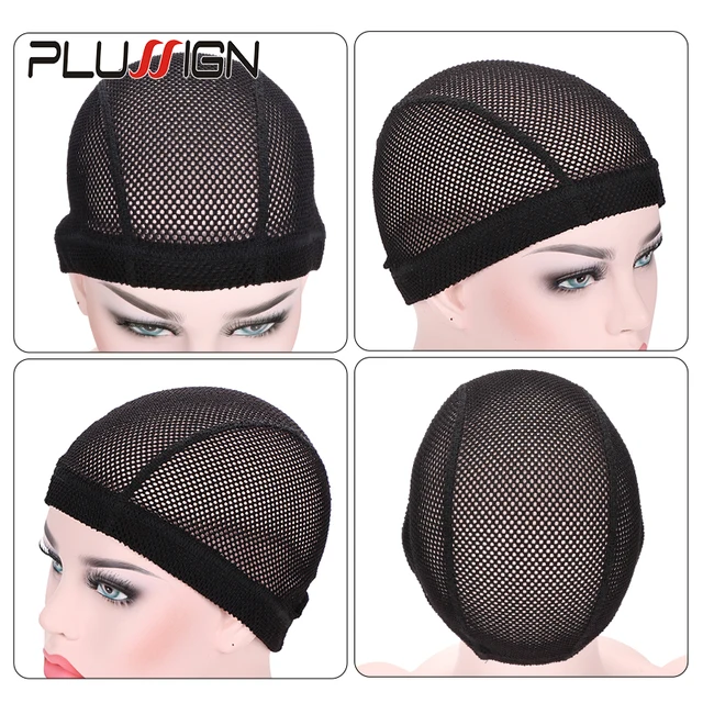 Plussign Soft Crochet Wig Cap Thick Mesh Dome Cap New Wig Caps For Making Wigs Big Hole Hair Net 1pcs Lot Can Stretch Free Size Hairnets Aliexpress
