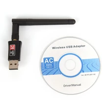 600 Мбит/с USB wifi адаптер AC600 2,4 ГГц 5 ГГц WiFi с двойная антенна USB PC Мини Сетевой картоприемник беспроводной адаптер LAN