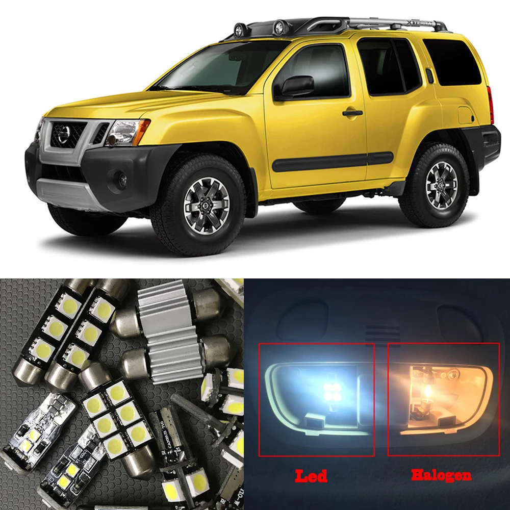 For 2005 2015 Nissan Xterra 10pcs Auto Interior Led Light