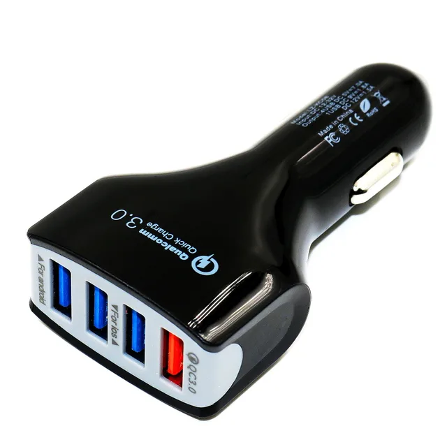 MOTOPOWER BLACK MP69041 Quick Charge 3.0 4 Ports Rapid USB Car Charger Adapter: A Convenient and Reliable Charging Solution